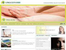 Tablet Screenshot of clinicacostaverde.com